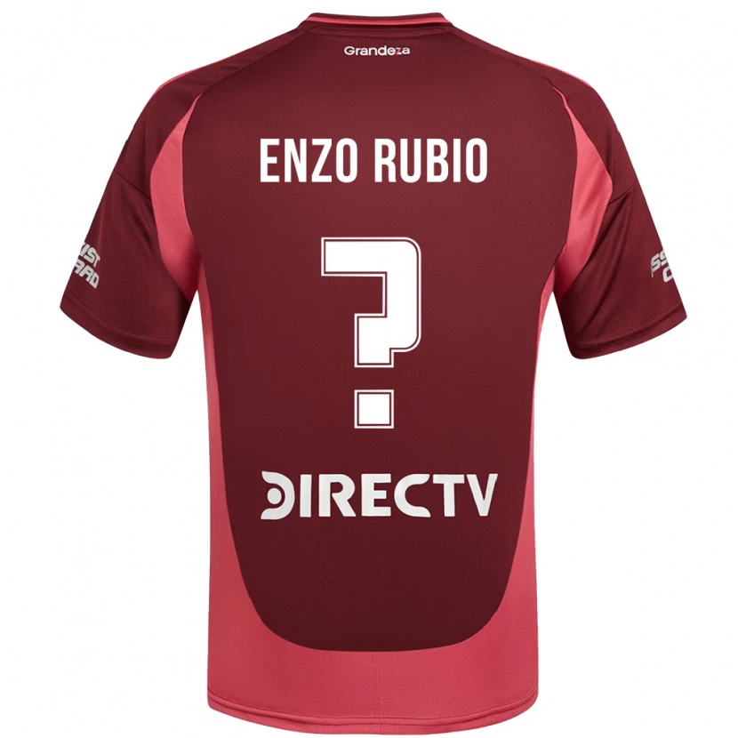 DanxenメンズEnzo Rubio#0バーガンディ マゼンタアウェイシャツ2025/26ジャージーユニフォーム