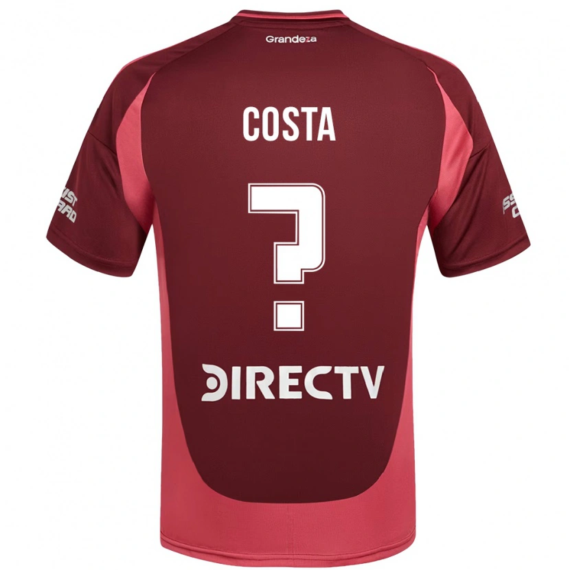 DanxenメンズVictoria Costa#0バーガンディ マゼンタアウェイシャツ2025/26ジャージーユニフォーム