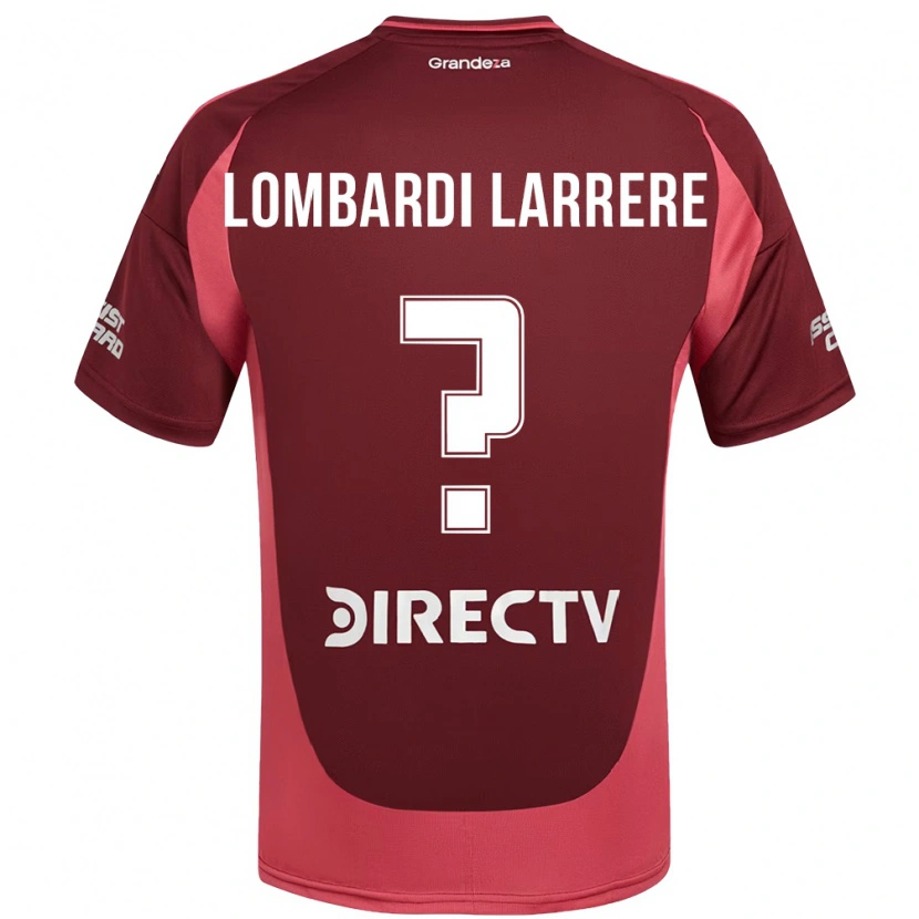 DanxenメンズDelfina Lombardi Larrere#0バーガンディ マゼンタアウェイシャツ2025/26ジャージーユニフォーム