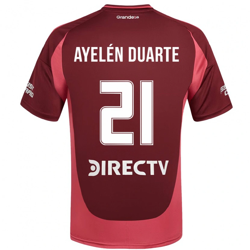 DanxenメンズCamila Ayelén Duarte#21バーガンディ マゼンタアウェイシャツ2025/26ジャージーユニフォーム