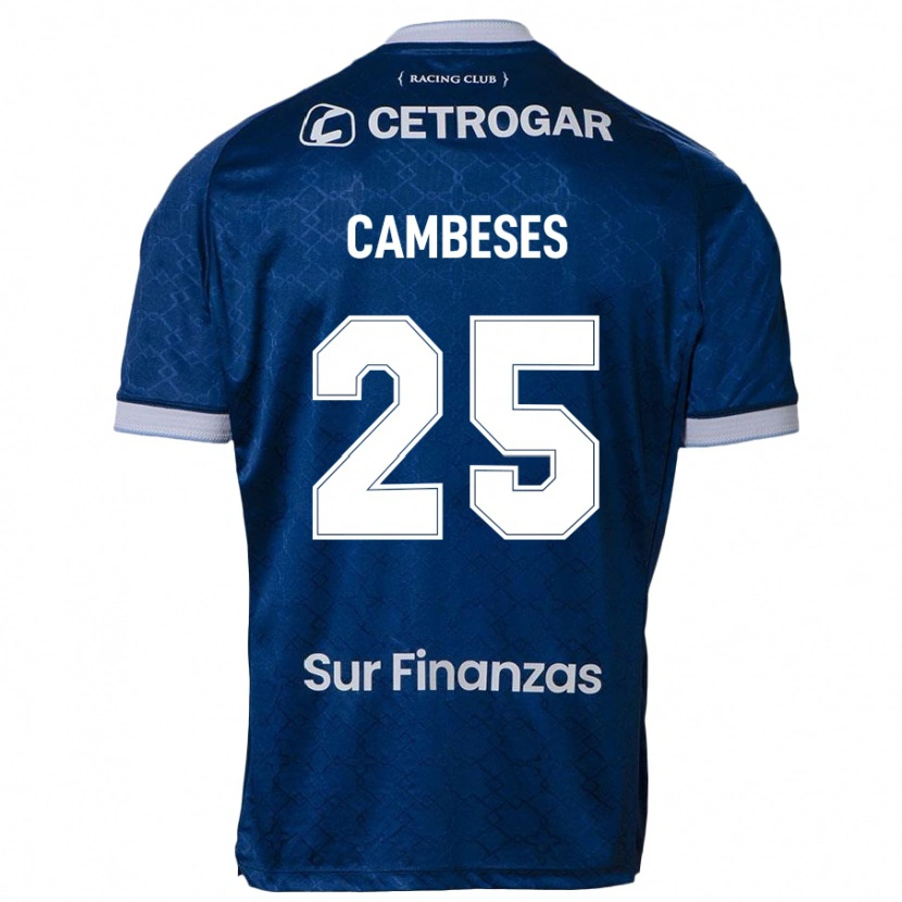 DanxenメンズFacundo Cambeses#25ダークブルーアウェイシャツ2025/26ジャージーユニフォーム