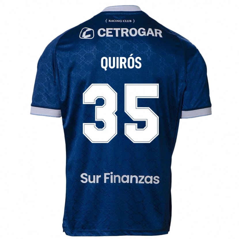 DanxenメンズSantiago Quirós#35ダークブルーアウェイシャツ2025/26ジャージーユニフォーム