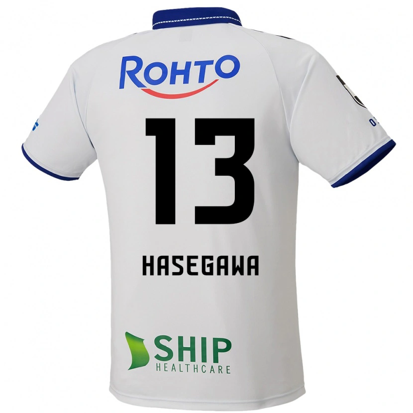 DanxenメンズKosei Hasegawa#13ホワイト ブルー ブラックアウェイシャツ2025/26ジャージーユニフォーム