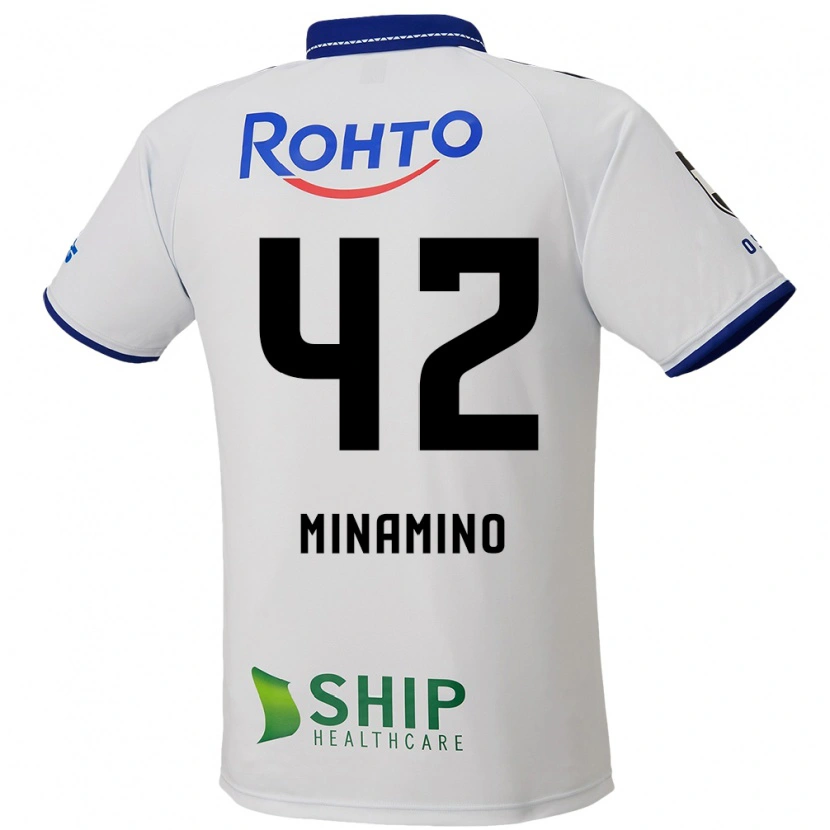 Danxenメンズ南野遥海#42ホワイト ブルー ブラックアウェイシャツ2025/26ジャージーユニフォーム