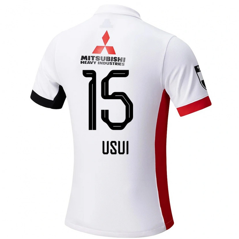 DanxenメンズTsubasa Usui#15ホワイト ブラックアウェイシャツ2025/26ジャージーユニフォーム