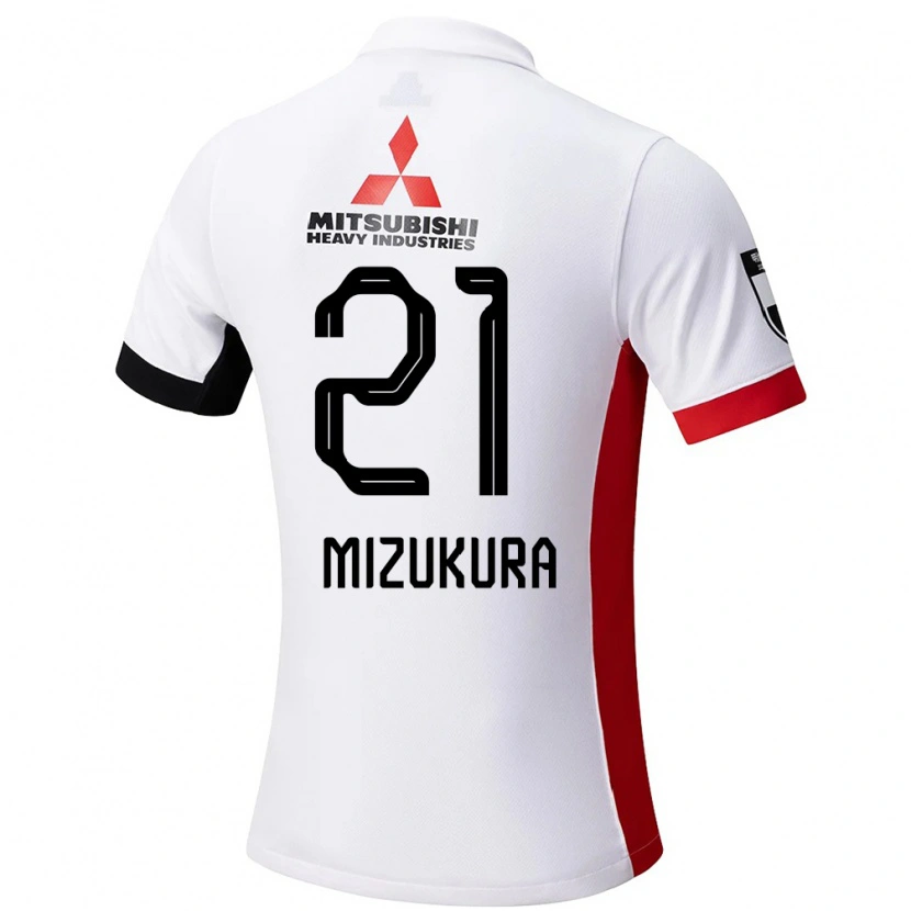 DanxenメンズKei Mizukura#21ホワイト ブラックアウェイシャツ2025/26ジャージーユニフォーム