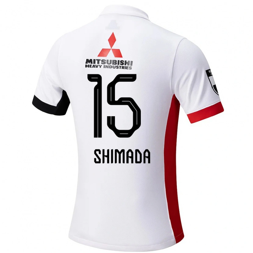 DanxenメンズMei Shimada#15ホワイト ブラックアウェイシャツ2025/26ジャージーユニフォーム