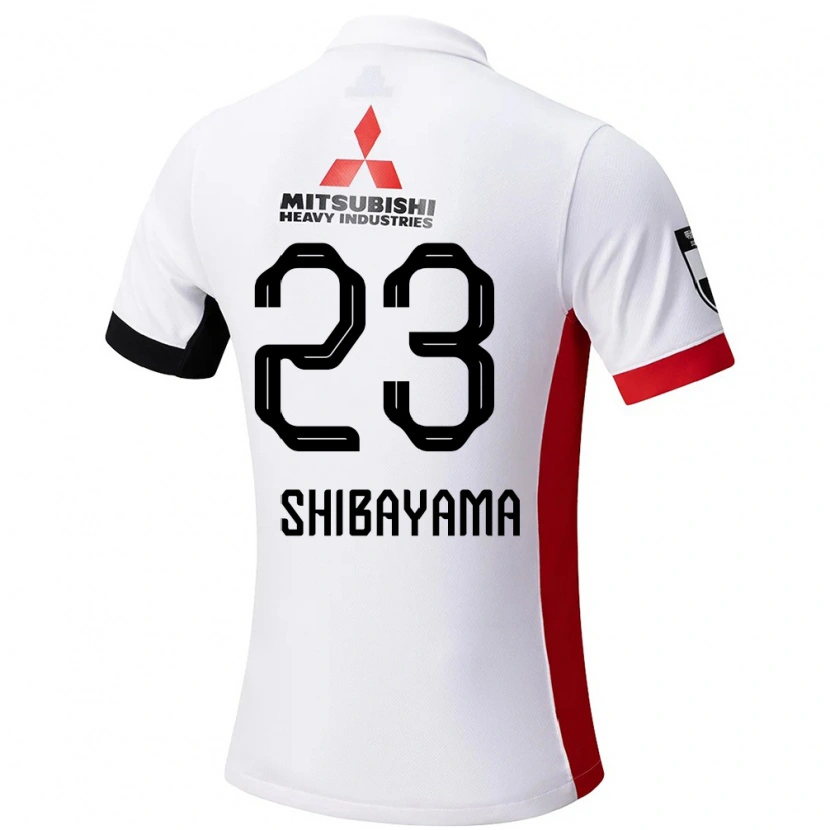 Danxenメンズ柴山史菜#23ホワイト ブラックアウェイシャツ2025/26ジャージーユニフォーム