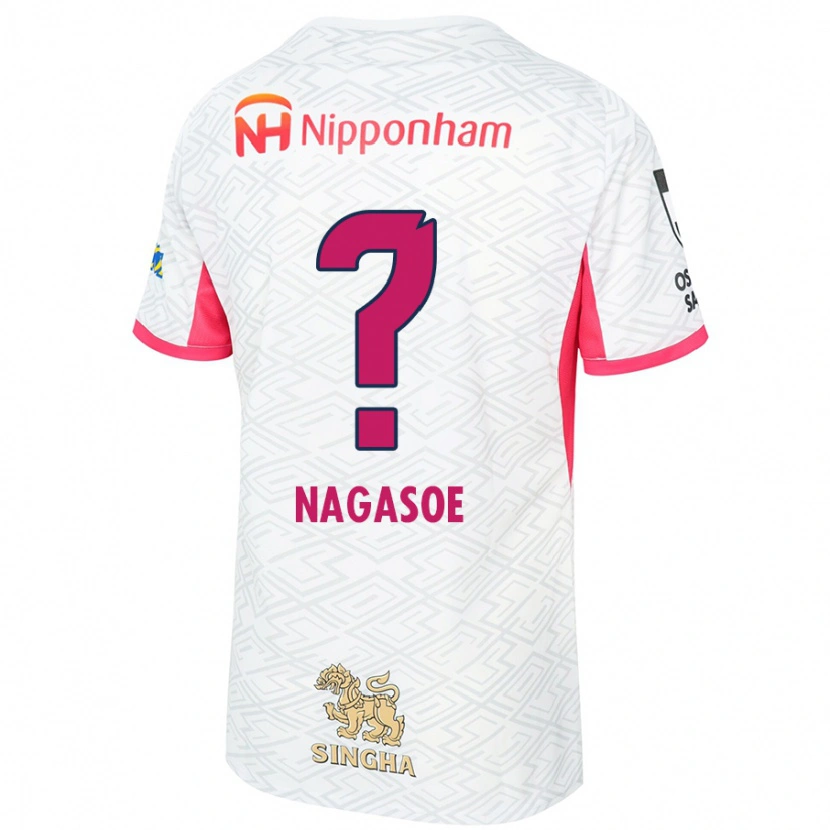DanxenメンズKoki Nagasoe#0ホワイト サクラピンクアウェイシャツ2025/26ジャージーユニフォーム