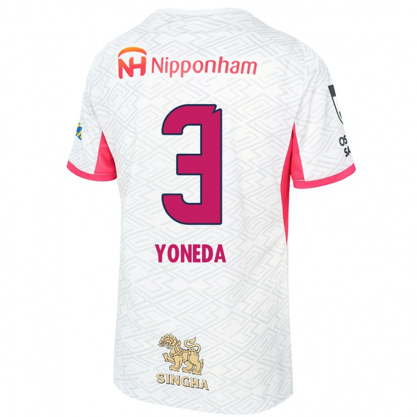 DanxenメンズHiromi Yoneda#3ホワイト サクラピンクアウェイシャツ2025/26ジャージーユニフォーム