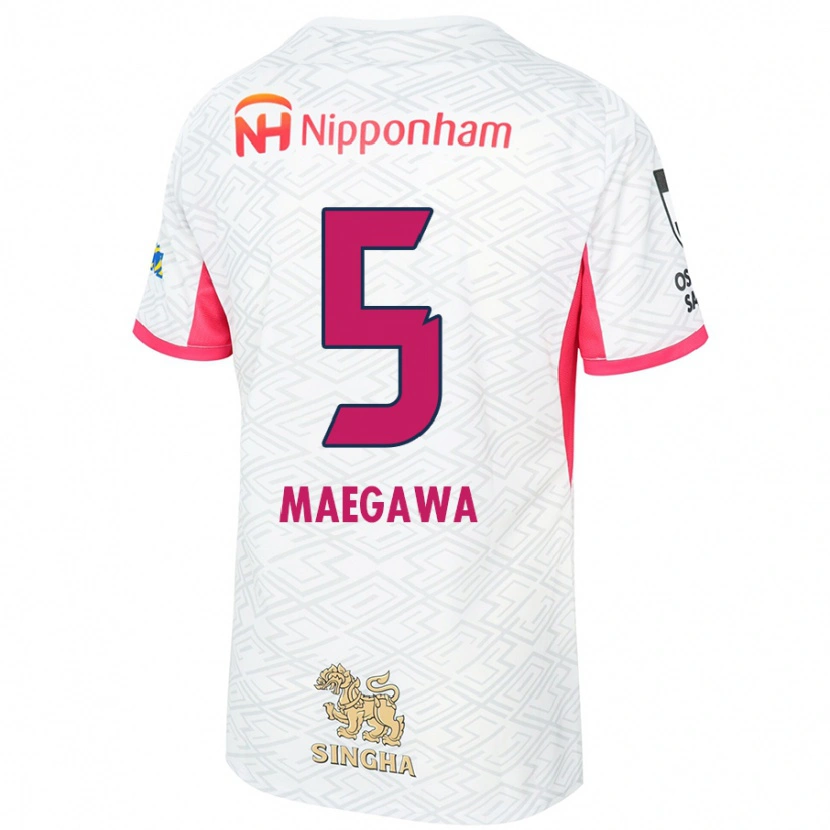 DanxenメンズMiki Maegawa#5ホワイト サクラピンクアウェイシャツ2025/26ジャージーユニフォーム