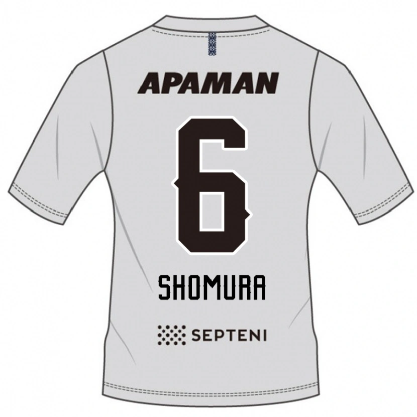 DanxenメンズTomoki Shomura#6ライトグレーアウェイシャツ2025/26ジャージーユニフォーム