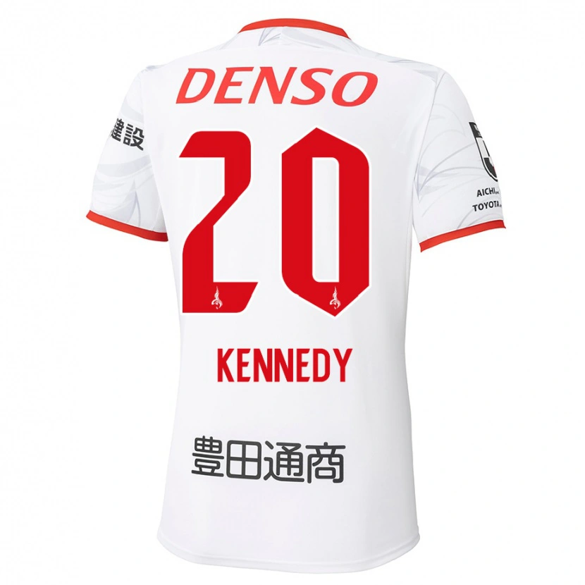 Danxenメンズ三國ケネディエブス#20ホワイト レッドアウェイシャツ2025/26ジャージーユニフォーム