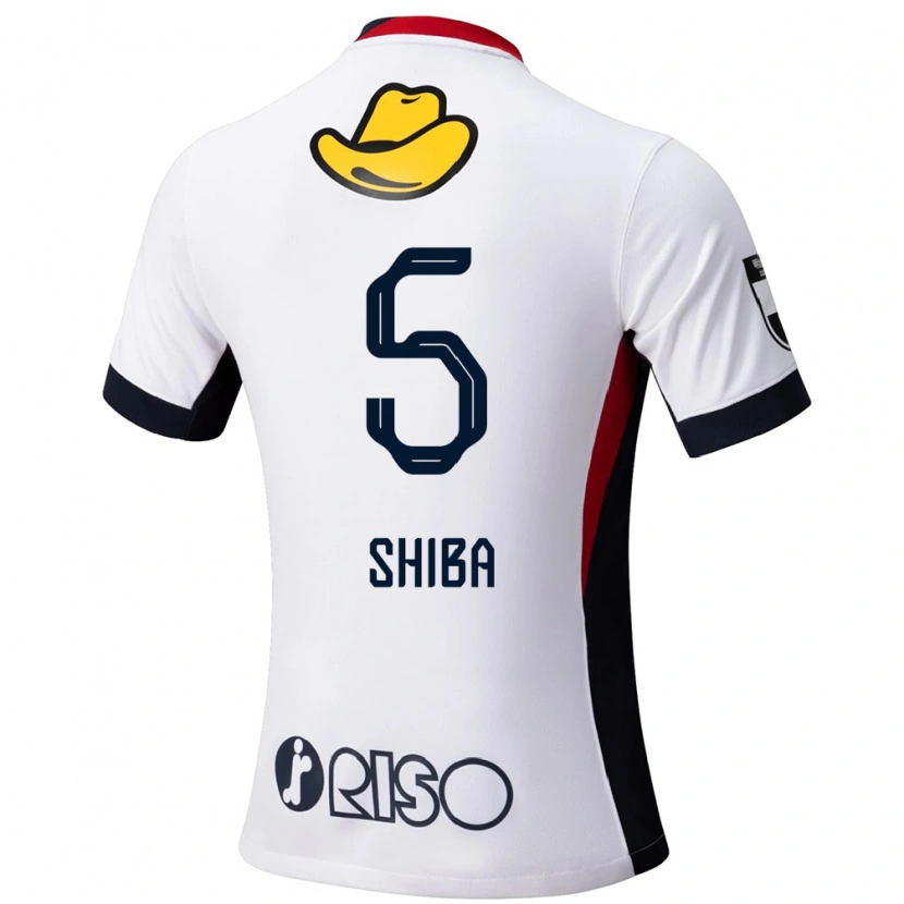 DanxenメンズRikuto Shiba#5ホワイト ブラックアウェイシャツ2025/26ジャージーユニフォーム