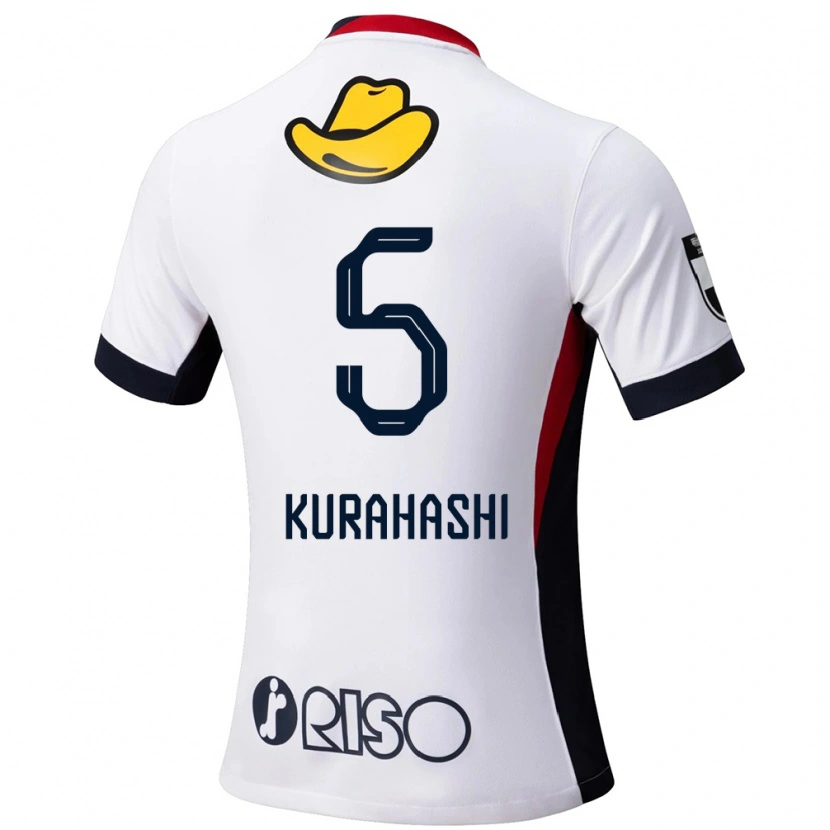 DanxenメンズKoki Kurahashi#5ホワイト ブラックアウェイシャツ2025/26ジャージーユニフォーム