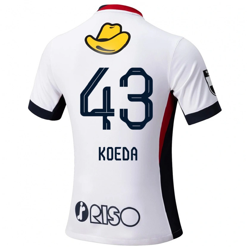 DanxenメンズGemma Koeda#43ホワイト ブラックアウェイシャツ2025/26ジャージーユニフォーム