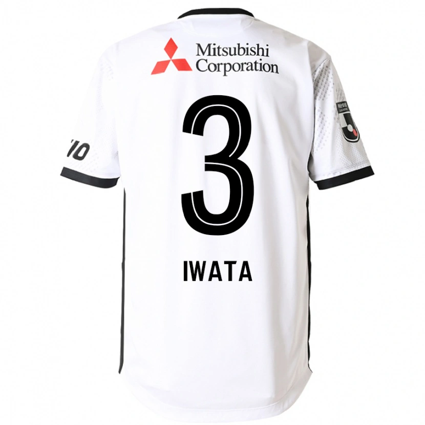 DanxenメンズYuki Iwata#3ホワイト ブラックアウェイシャツ2025/26ジャージーユニフォーム