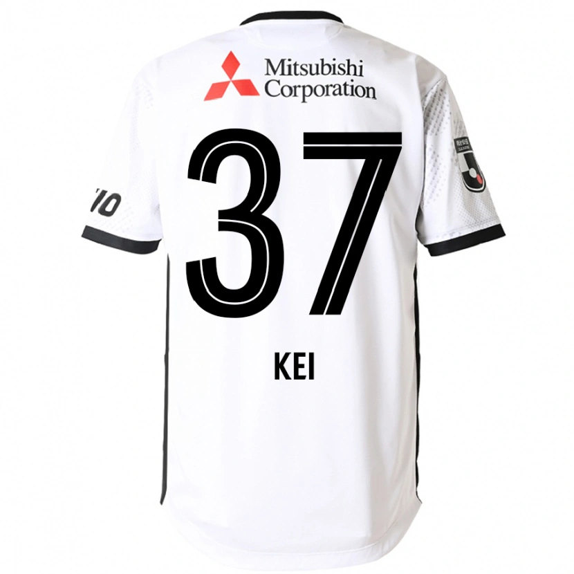DanxenメンズKei Koizumi#37ホワイト ブラックアウェイシャツ2025/26ジャージーユニフォーム