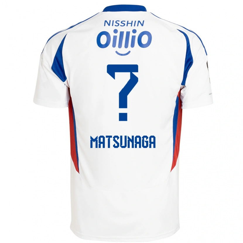 DanxenメンズKaito Matsunaga#0ホワイト ロイヤルブルーアウェイシャツ2025/26ジャージーユニフォーム