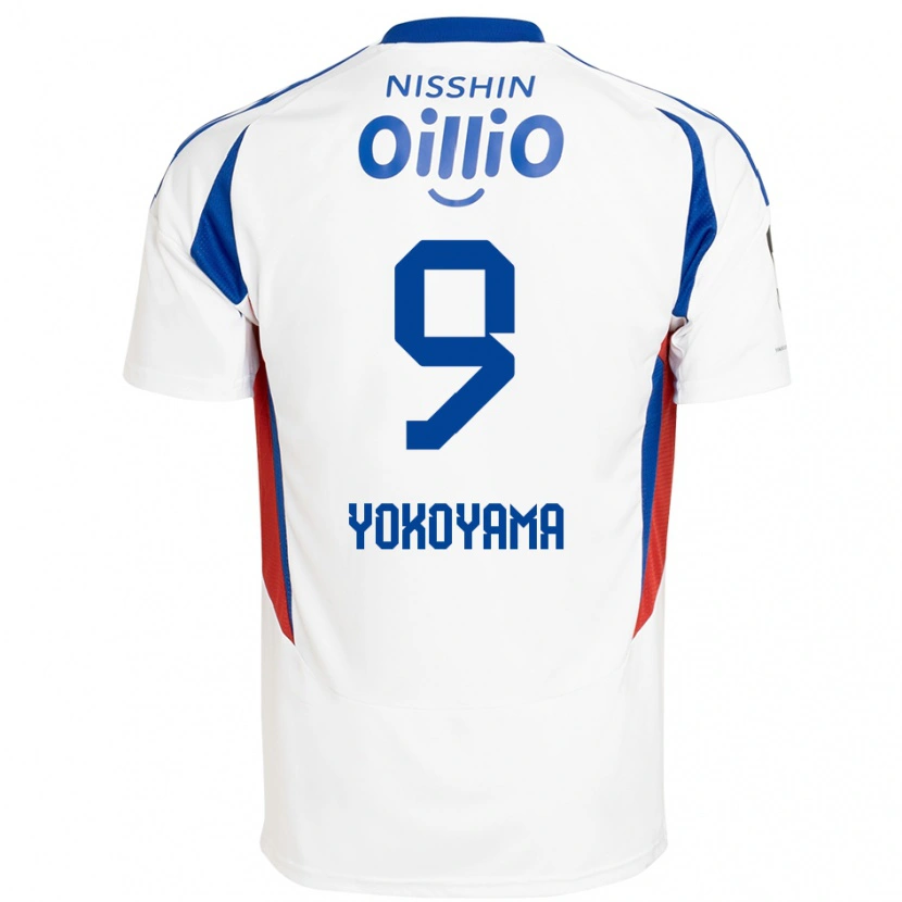 DanxenメンズShunsuke Yokoyama#9ホワイト ロイヤルブルーアウェイシャツ2025/26ジャージーユニフォーム