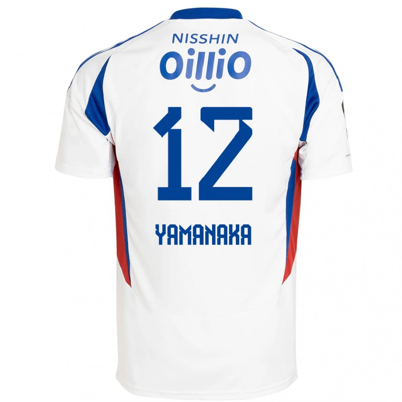 DanxenメンズYuki Yamanaka#12ホワイト ロイヤルブルーアウェイシャツ2025/26ジャージーユニフォーム