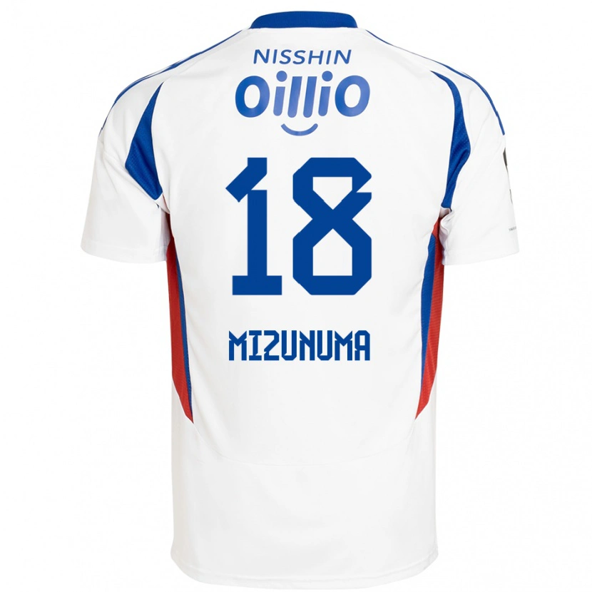 Danxenメンズ水沼 宏太#18ホワイト ロイヤルブルーアウェイシャツ2025/26ジャージーユニフォーム