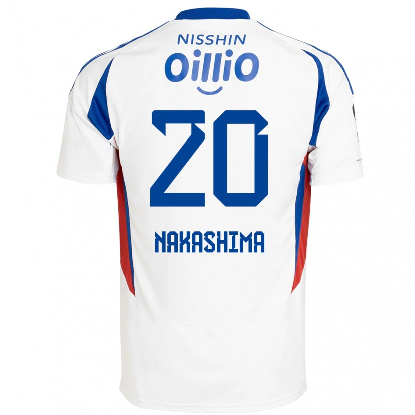 DanxenメンズRikuto Nakashima#20ホワイト ロイヤルブルーアウェイシャツ2025/26ジャージーユニフォーム