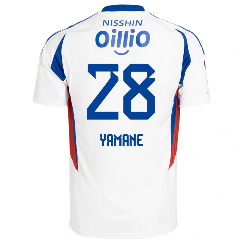 Danxenメンズ山根陸#28ホワイト ロイヤルブルーアウェイシャツ2025/26ジャージーユニフォーム