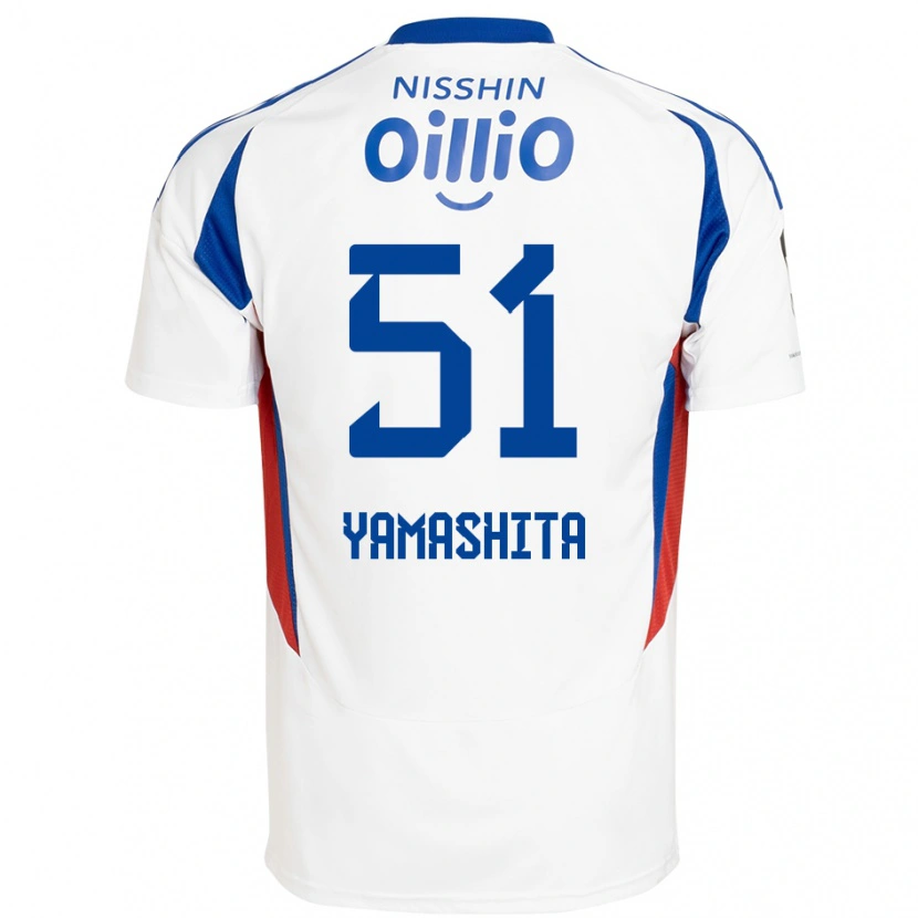 DanxenメンズShoma Yamashita#51ホワイト ロイヤルブルーアウェイシャツ2025/26ジャージーユニフォーム