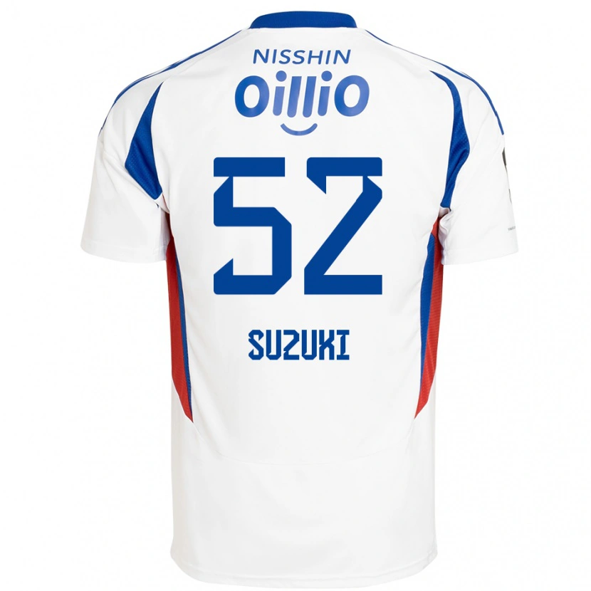 DanxenメンズKai Suzuki#52ホワイト ロイヤルブルーアウェイシャツ2025/26ジャージーユニフォーム
