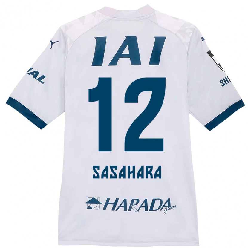 DanxenメンズKenshin Sasahara#12ホワイト ロイヤルブルーアウェイシャツ2025/26ジャージーユニフォーム