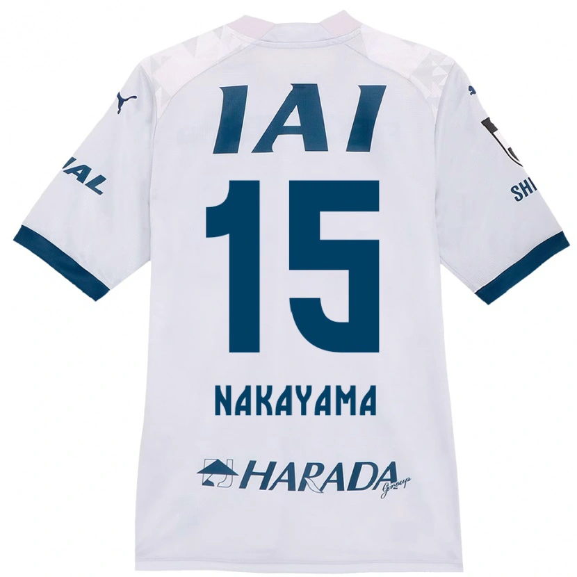 DanxenメンズAtsuki Nakayama#15ホワイト ロイヤルブルーアウェイシャツ2025/26ジャージーユニフォーム