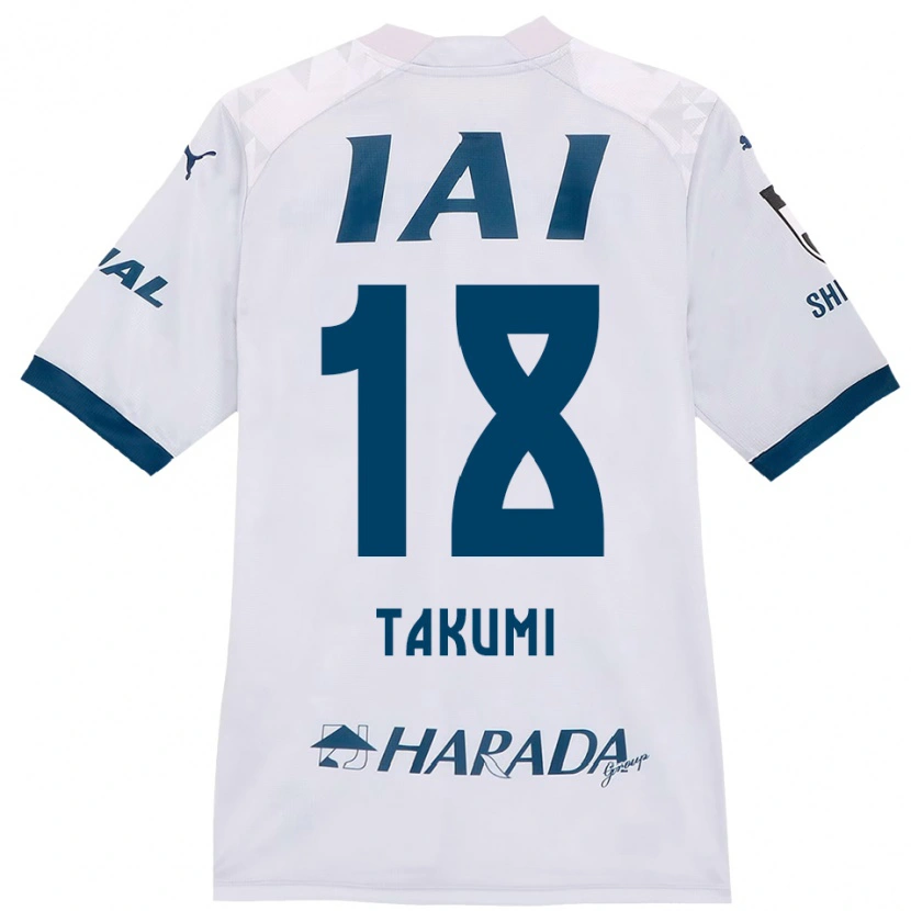 DanxenメンズTakumi Kato#18ホワイト ロイヤルブルーアウェイシャツ2025/26ジャージーユニフォーム