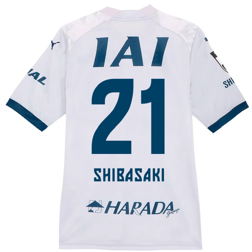 DanxenメンズKaito Shibasaki#21ホワイト ロイヤルブルーアウェイシャツ2025/26ジャージーユニフォーム