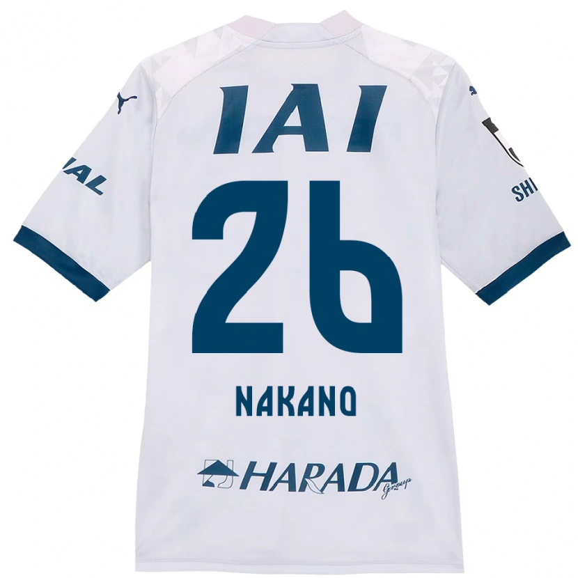 DanxenメンズTakeru Nakano#26ホワイト ロイヤルブルーアウェイシャツ2025/26ジャージーユニフォーム
