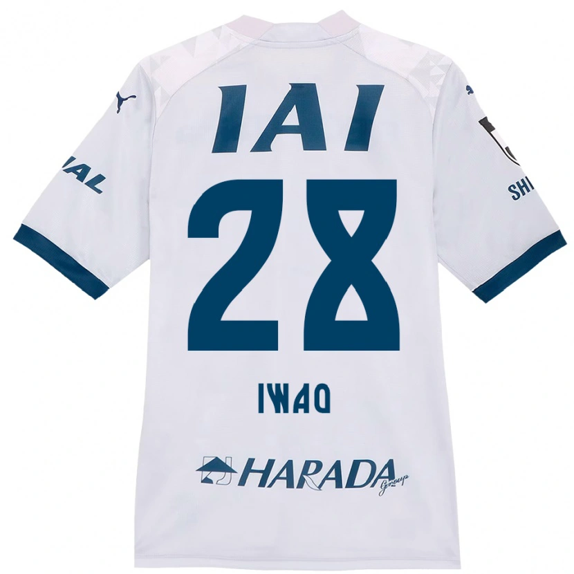 DanxenメンズTakeru Iwao#28ホワイト ロイヤルブルーアウェイシャツ2025/26ジャージーユニフォーム