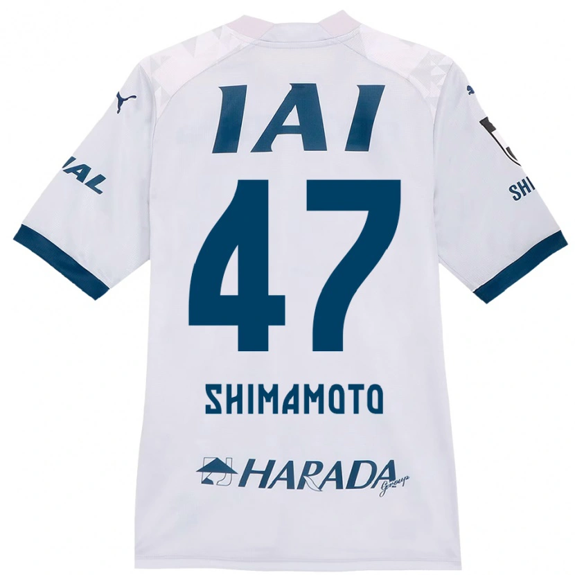 Danxenメンズ嶋本悠大#47ホワイト ロイヤルブルーアウェイシャツ2025/26ジャージーユニフォーム