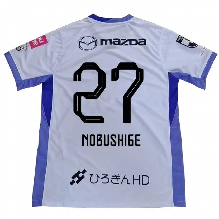 DanxenメンズRyojiro Nobushige#27ホワイト オレンジアウェイシャツ2025/26ジャージーユニフォーム