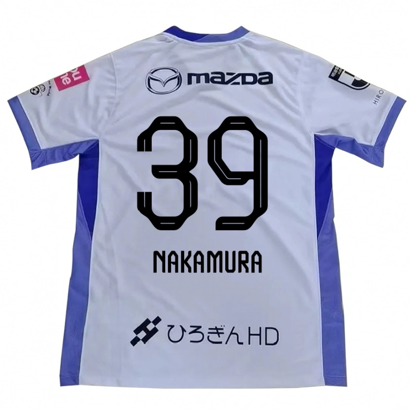 DanxenメンズSota Nakamura#39ホワイト オレンジアウェイシャツ2025/26ジャージーユニフォーム