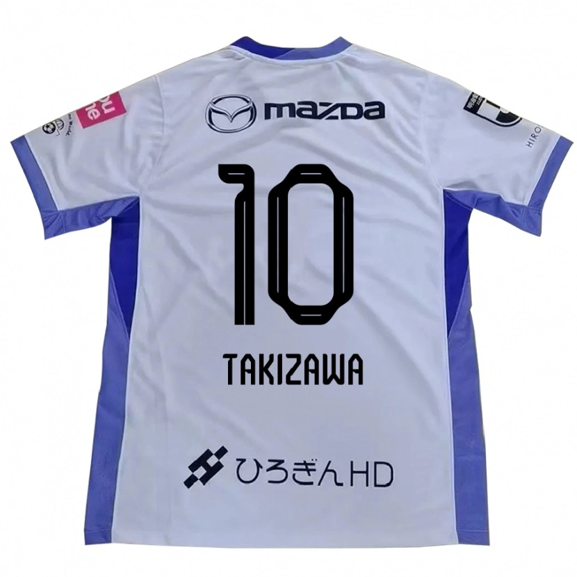 Danxenメンズ瀧澤千聖#10ホワイト オレンジアウェイシャツ2025/26ジャージーユニフォーム