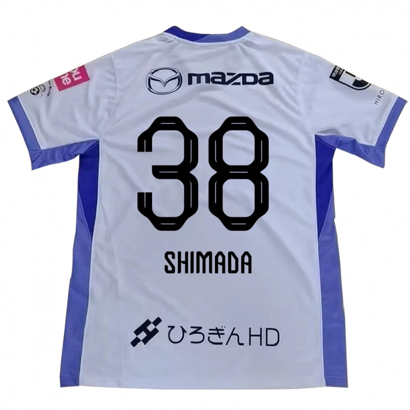 DanxenメンズHana Shimada#38ホワイト オレンジアウェイシャツ2025/26ジャージーユニフォーム