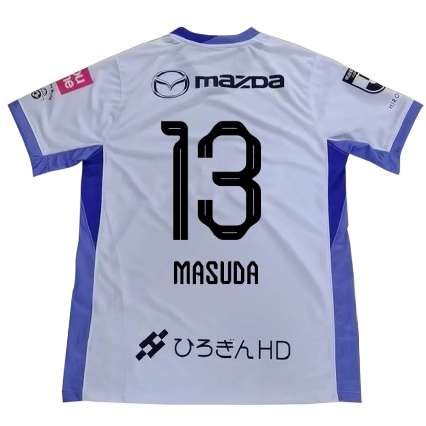 DanxenメンズTakuya Masuda#13ホワイト オレンジアウェイシャツ2025/26ジャージーユニフォーム