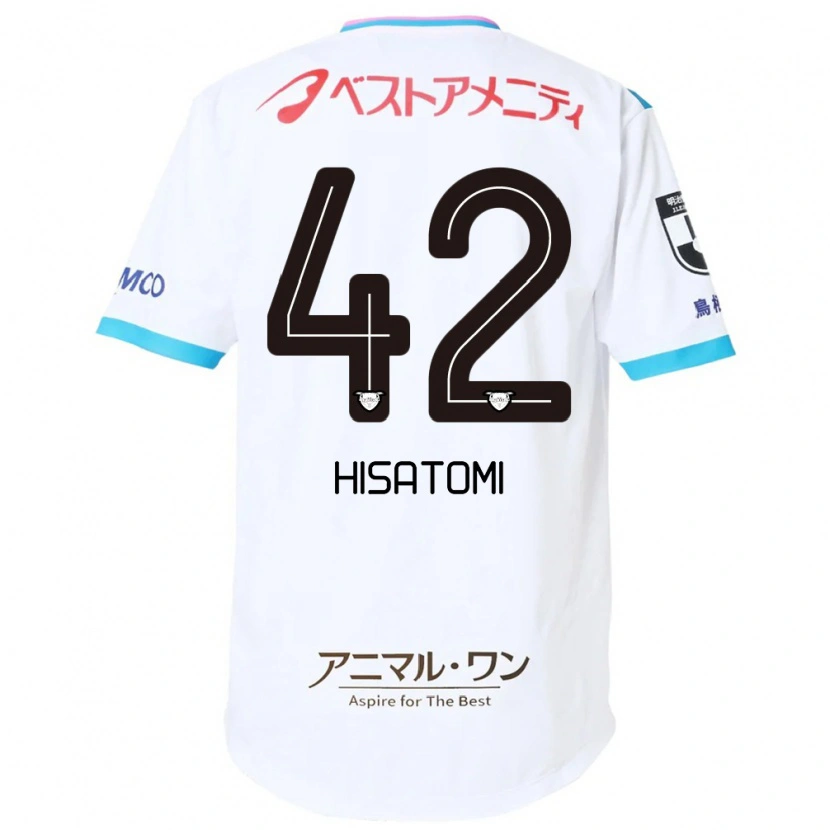 DanxenメンズKazuhiro Hisatomi#42ホワイト ピンクアウェイシャツ2025/26ジャージーユニフォーム