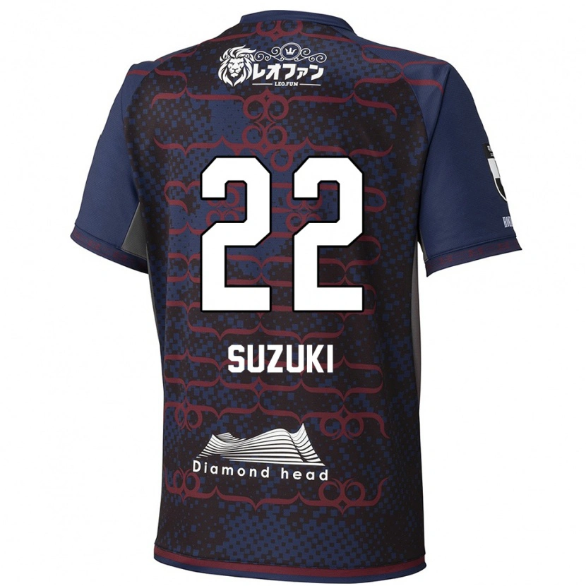 DanxenメンズSo Suzuki#22ブルー レッドアウェイシャツ2025/26ジャージーユニフォーム
