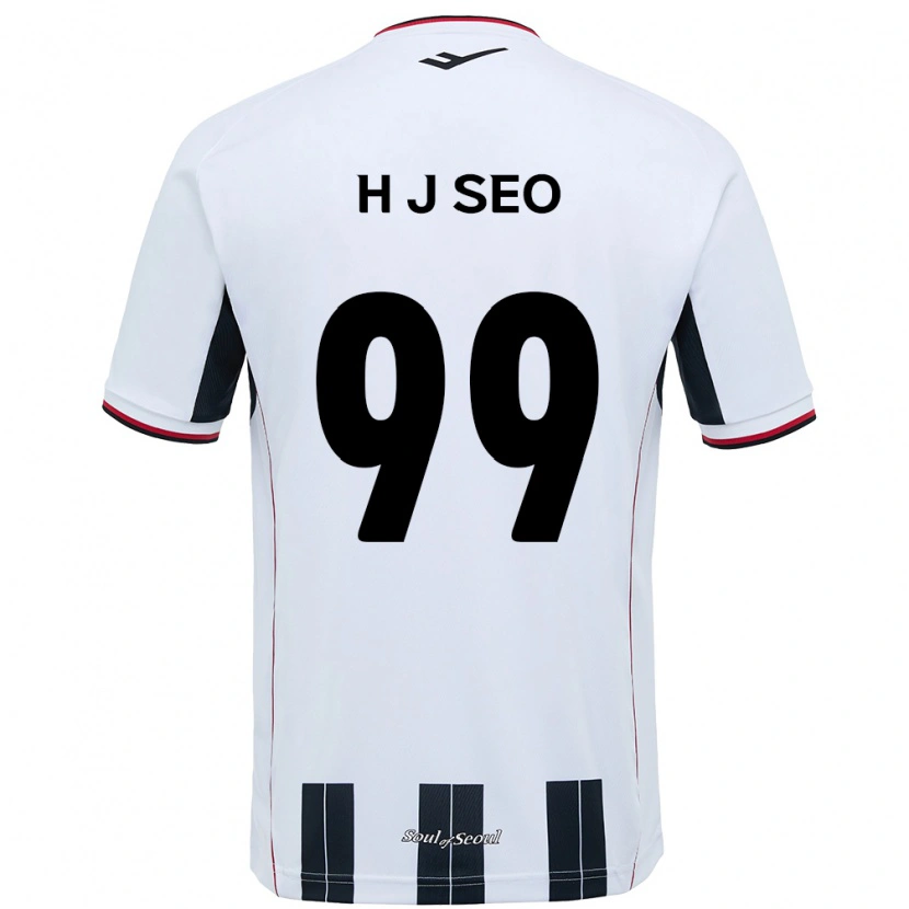 Danxenメンズソ・ジュファン#99ホワイト ブラックアウェイシャツ2025/26ジャージーユニフォーム