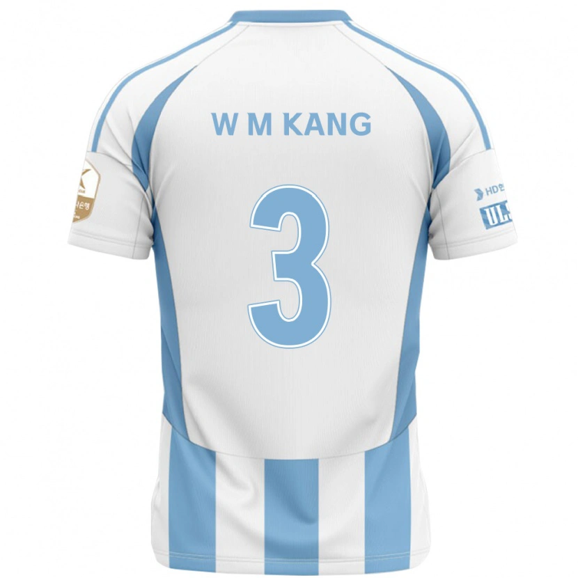 DanxenメンズMin-Woo Kang#3ホワイト スカイブルーアウェイシャツ2025/26ジャージーユニフォーム