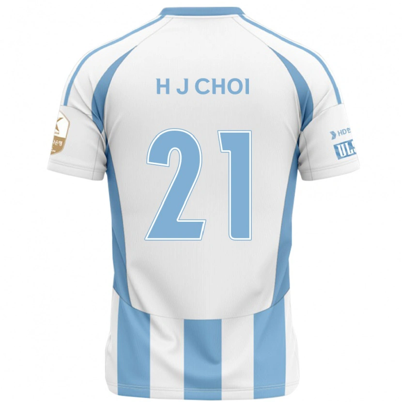 DanxenメンズJu-Ho Choi#21ホワイト スカイブルーアウェイシャツ2025/26ジャージーユニフォーム