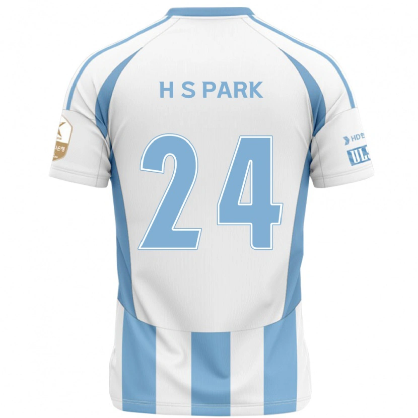 DanxenメンズHyun-Soo Park#24ホワイト スカイブルーアウェイシャツ2025/26ジャージーユニフォーム