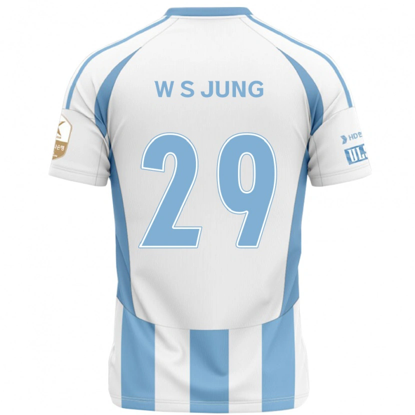 DanxenメンズWoo-Seok Jung#29ホワイト スカイブルーアウェイシャツ2025/26ジャージーユニフォーム