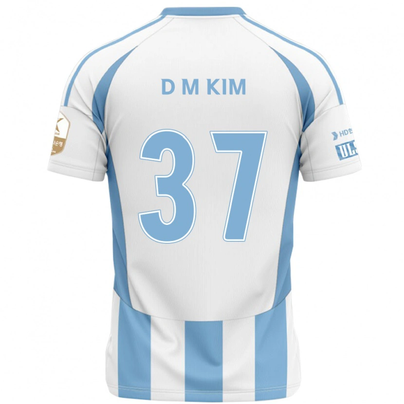 DanxenメンズDo-Min Kim#37ホワイト スカイブルーアウェイシャツ2025/26ジャージーユニフォーム